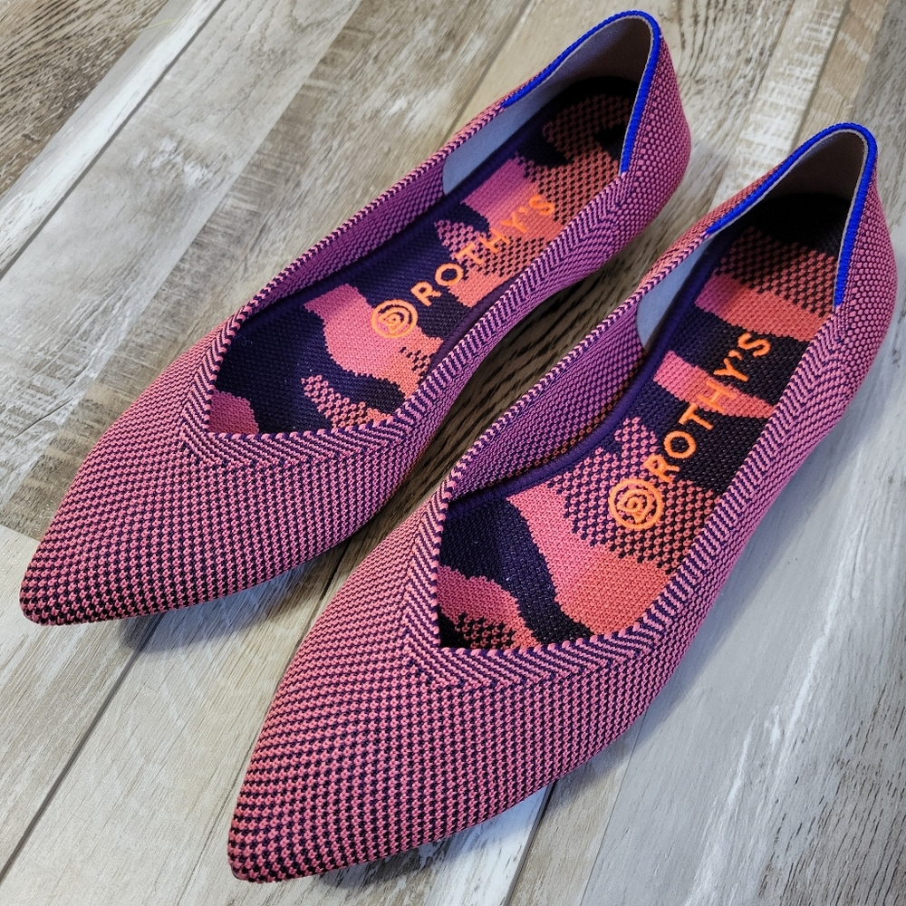 Rothy's The Point Rose Double Stitch Size 9